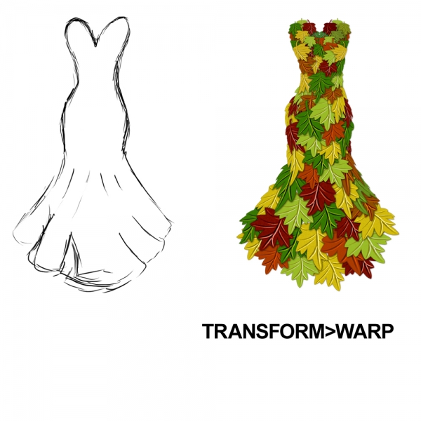 Creation of AUTUMN DRESS: Step 2